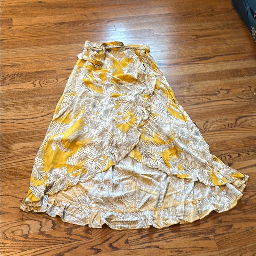 Yellow Floral Women's Skirt